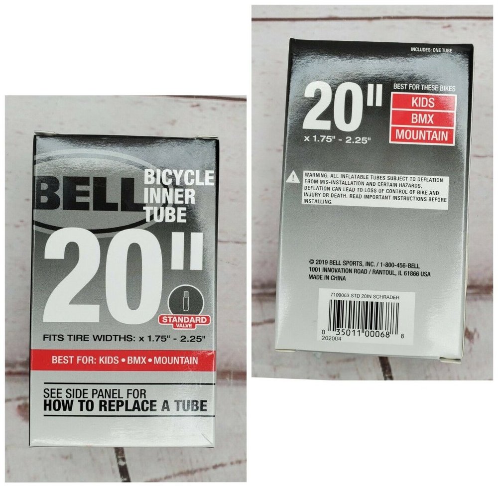 Bell Standard Schrader Replacement Bicycle Inner Tube 24”x1.75-2.25”